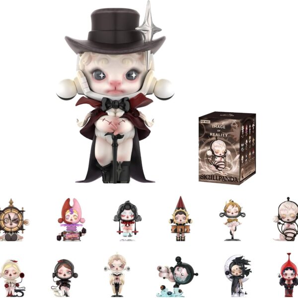 POP MART SKULLPANDA Image Of Reality Series Figures. SKULLPANDA Blind Box Figures. Random Design Action Figures Collectible Toys Home Decorations. Holiday Birthday Gifts for Girls and Boys. Single Box