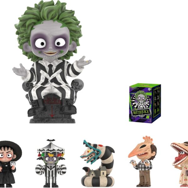 POP MART Beetlejuice Series Figures. Beetlejuice Blind Box Figures. Random Design Action Figures Collectible Toys Home Decorations. Holiday Birthday Gifts. Single Box